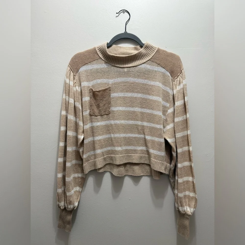 Free People Between the Lines Striped Sweater XS
